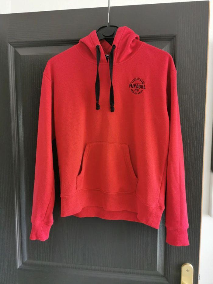 Sweat à capuche Rip curl rouge taille XS ou 14 ans - photo numéro 1