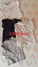 Lot tee shirts