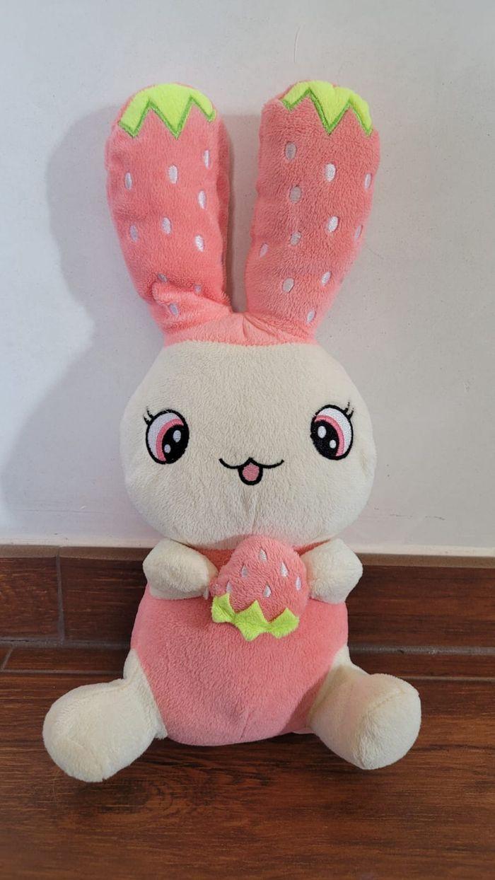 Peluche Lapin fraise - photo numéro 1