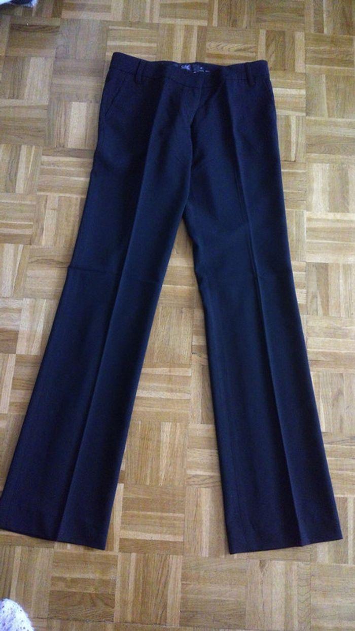 Pantalon droit noir chic T38 jamais porte - photo numéro 1