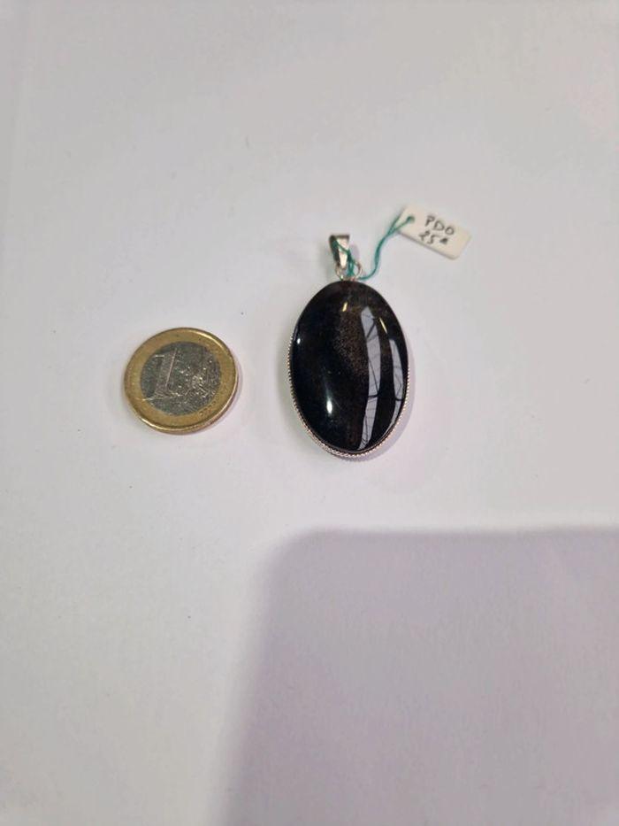 Pendentif obsidienne dorée Mexique - photo numéro 1