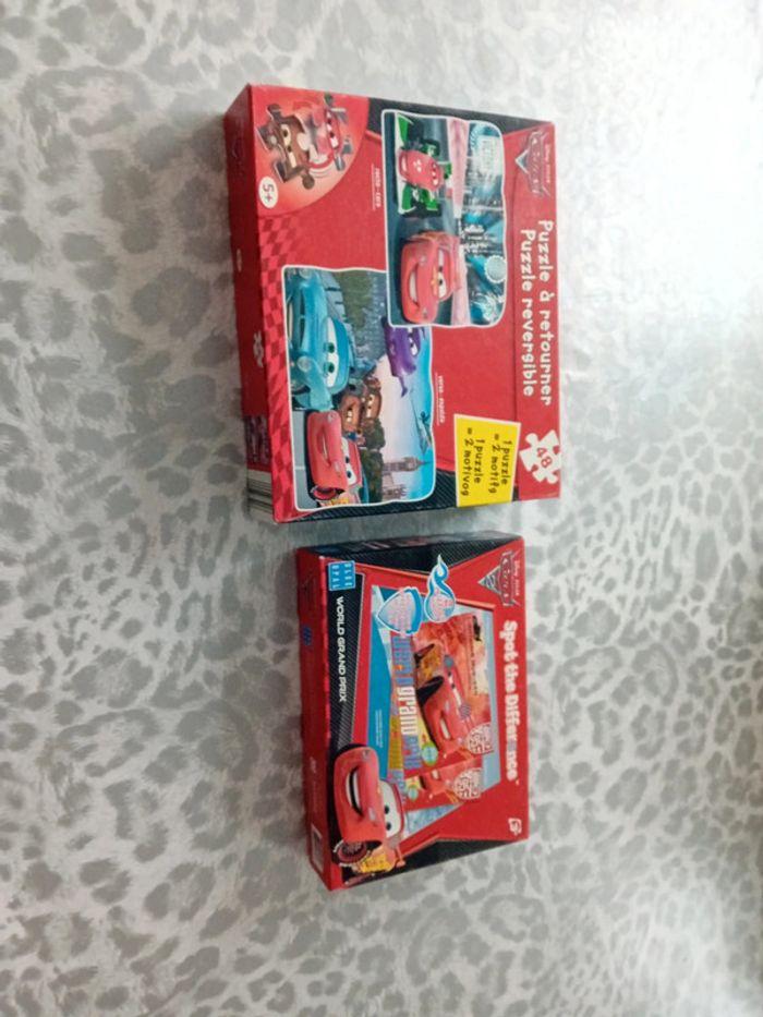 Lot de 2 boites de puzzles cars - photo numéro 1