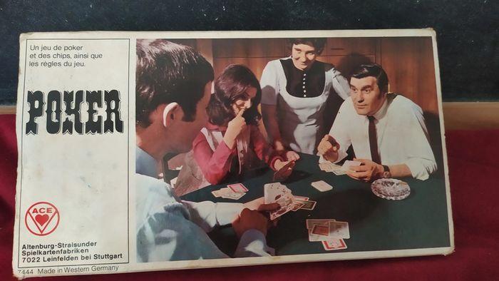 vintage '' ancien jeu de poker ''  ace '' - photo numéro 1