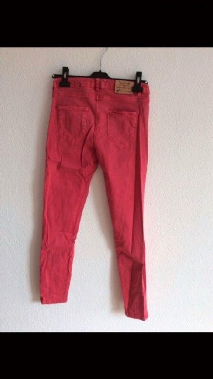 Pantalon slim rose - photo numéro 4