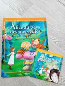 Livre Alice au pays des merveilles raconté par marlene jobert