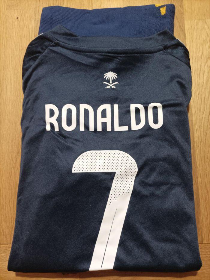 Beau maillot Ronaldo taille 12 ans modèle 2025 Al Nasser Away Blue - photo numéro 6