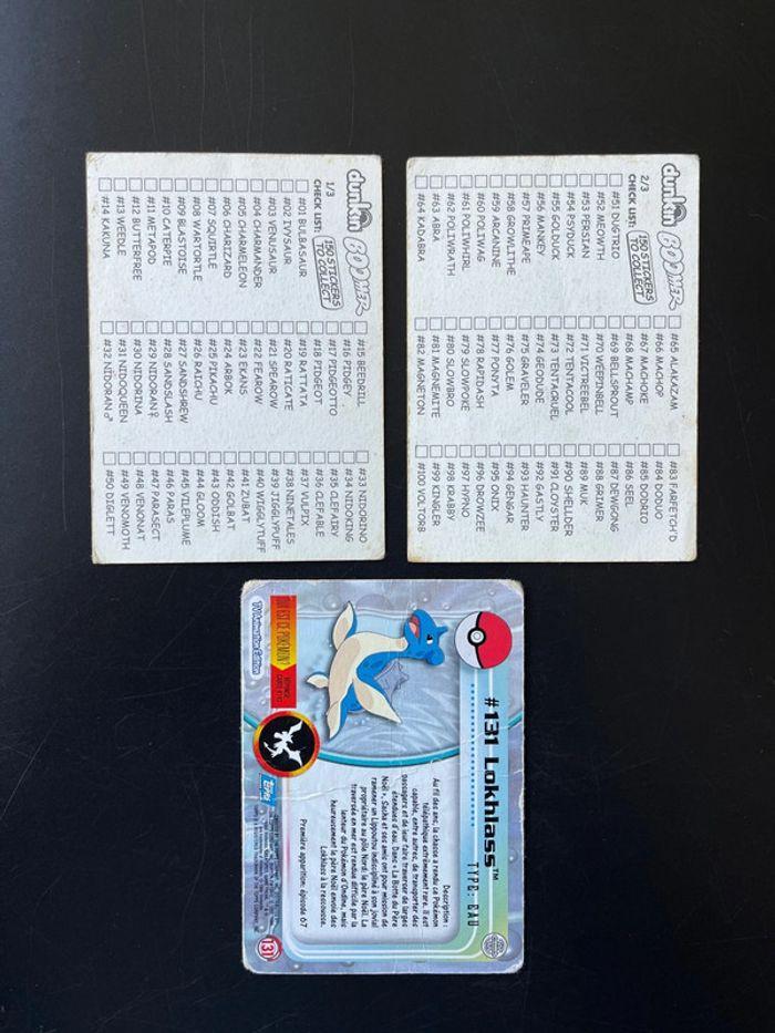 Lot de cartes Pokémon 4 Topps / 2 Dunkin - photo numéro 5