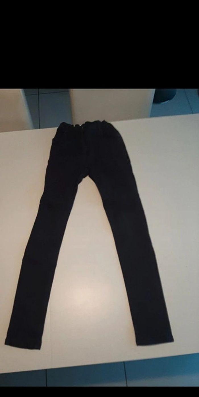 pantalon pattes d'elephant Gémo marine taille 12 ans / 152 cm - photo numéro 3