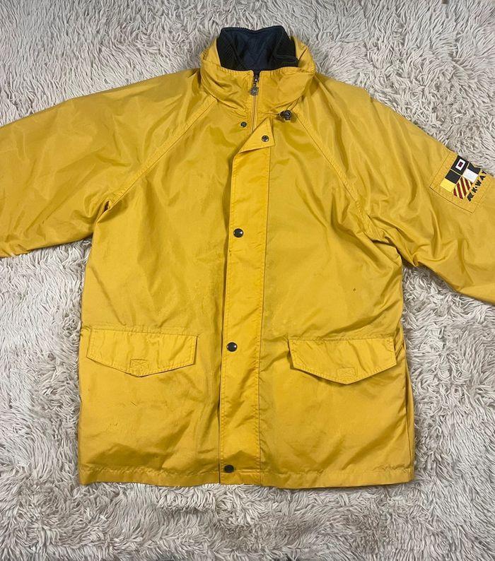 Veste parka k-way kway vintage jaune Xl imperméable doudoune - photo numéro 1