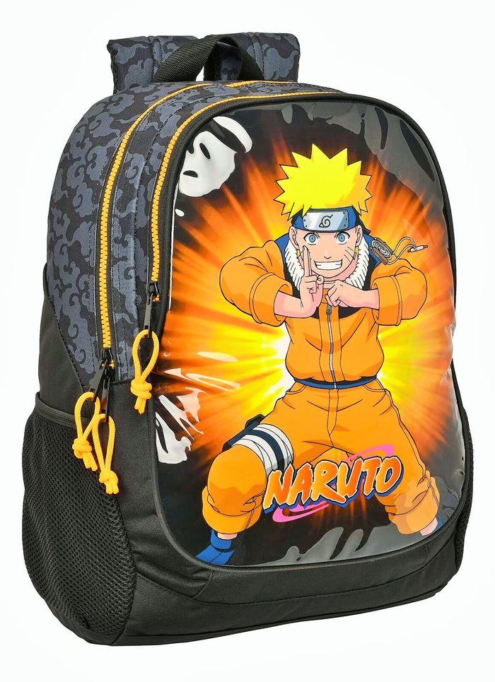 Sac à dos noir / orange NARUTO adaptable trolley 44 CM - 2 compartiments - photo numéro 1