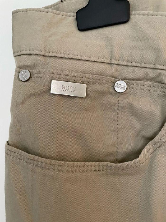 Pantalon beige taille haute coupe droit boss Hugo boss taille W38 L34 soit taille 48 - photo numéro 2