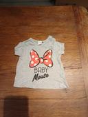 T shirt gris baby mouse taille 6 mois