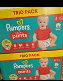 Lot 2 cartons couches culottes pampers taille 4 neuf 252 couches au total