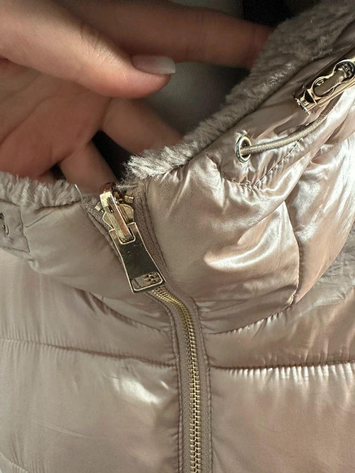 Manteau long doudoune réversible rose gold Frime T36 S - photo numéro 9