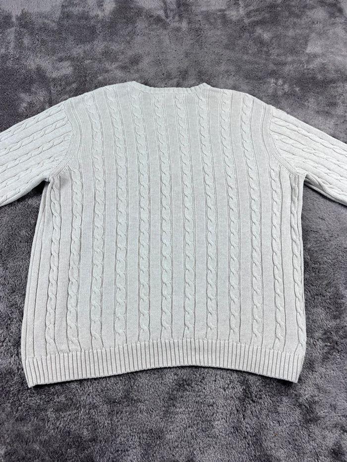 👕 Sweat Torsadé Chaps avec logo brodé Blanc Taille XXL 👕 - photo numéro 2