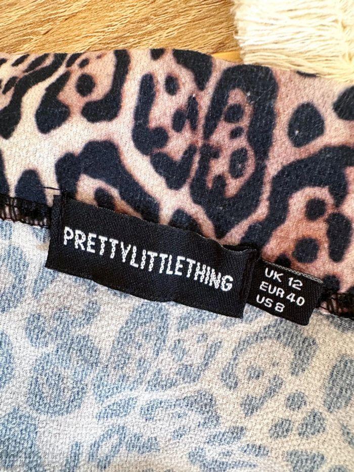 Jupe portefeuille imprimée léopard PrettyLittleThing, taille 40. - photo numéro 7