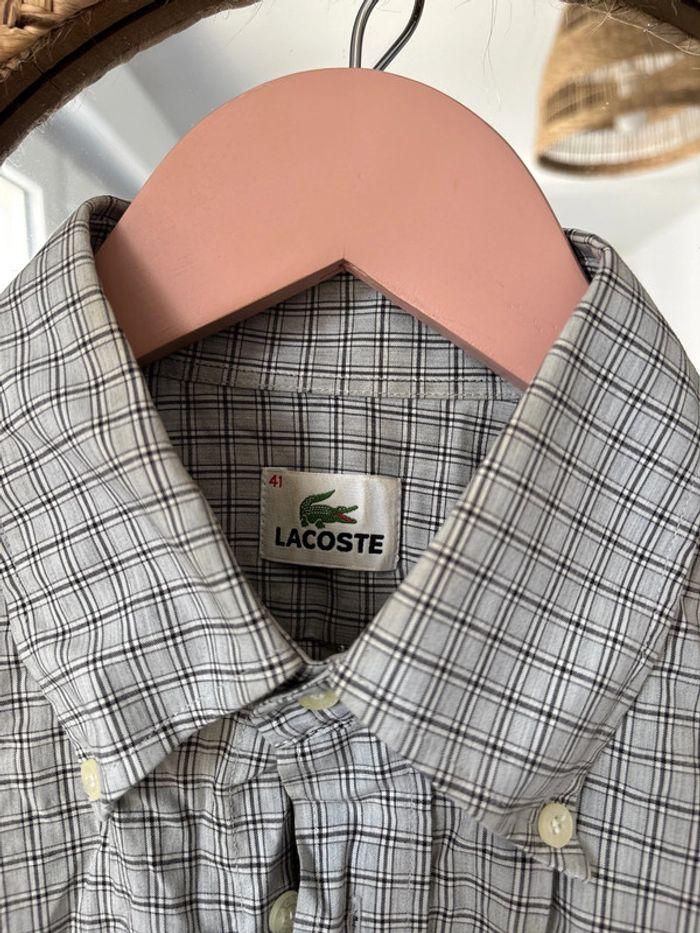 Chemise à carreaux Lacoste 41 - photo numéro 4