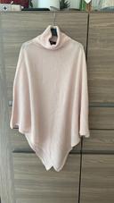 Poncho rose pâle taille S/M Tex