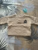 Pull beige 3 mois