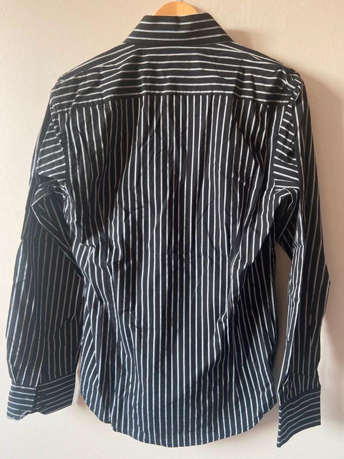 Chemise homme à rayures noire et blanche - photo numéro 6