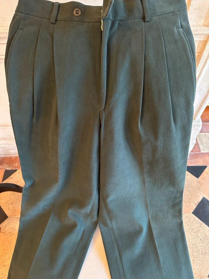 Pantalon de costume homme Hugo Boss velours vert T38/40 - photo numéro 2