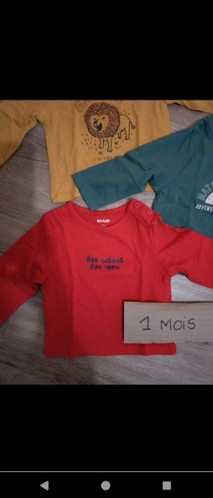 T shirt manche longue 1mois - photo numéro 2