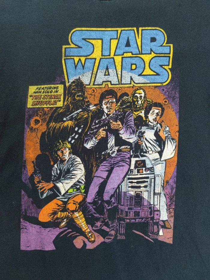 T-shirt Licence Star Wars Lucas Film Vintage Noir Taille M Homme - photo numéro 2