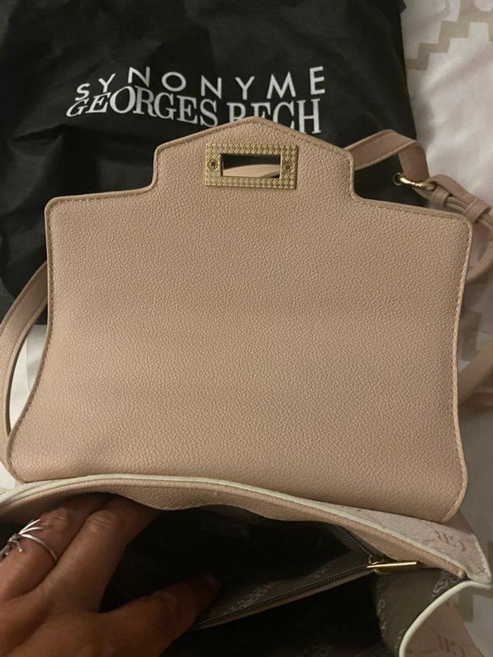 Petit sac Georges rech rose pale et beige - photo numéro 8