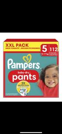 Lot de 3 cartons de couches Pampers taille 4/5