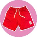 Short coton rouge