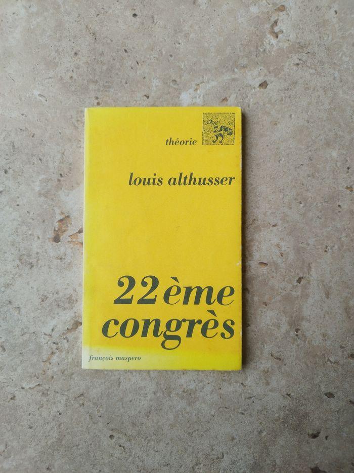 Louis Althusser 22eme congrès - communisme
Édition François Maspero - photo numéro 1