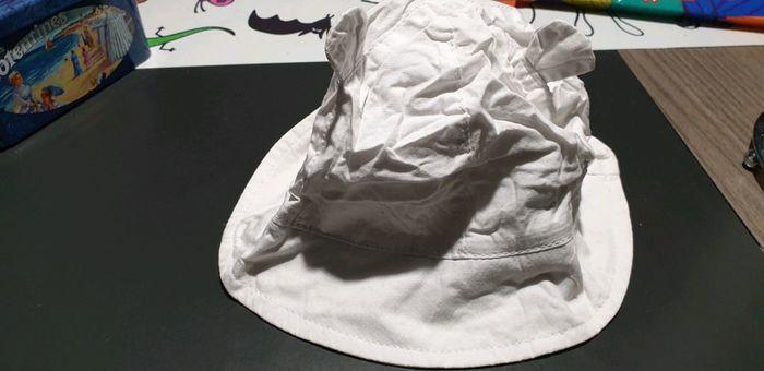 Bonnet chapeau blanc été taille 45 - photo numéro 3