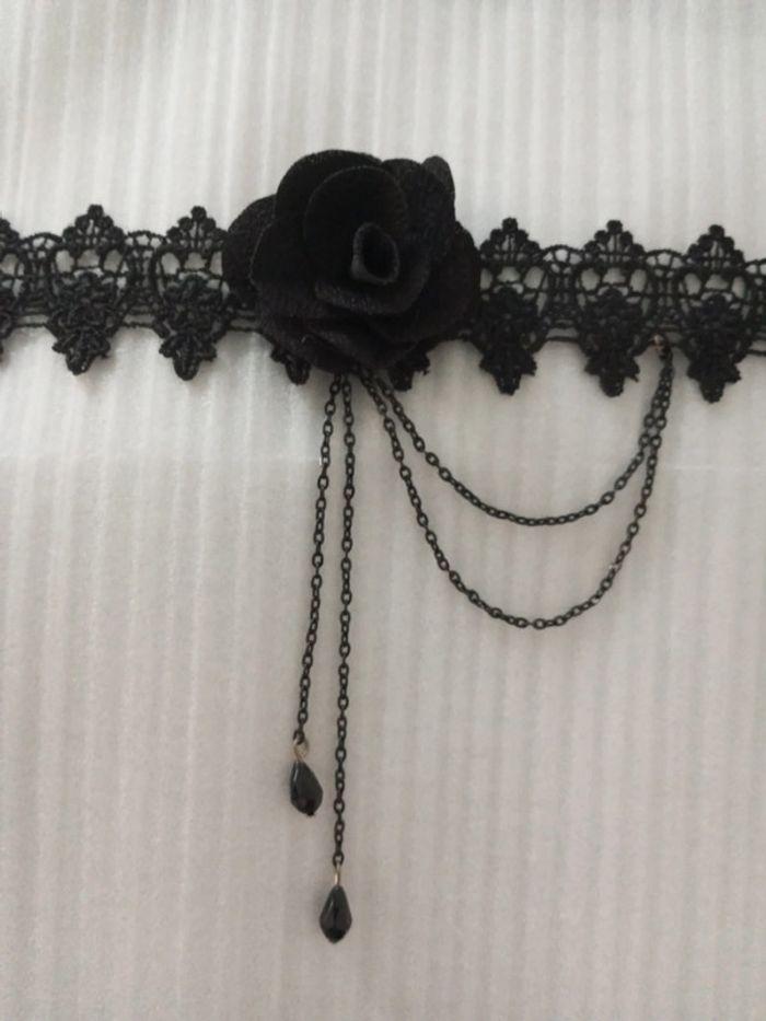 Sublime collier fleur Gothique/Punk neuf - photo numéro 5