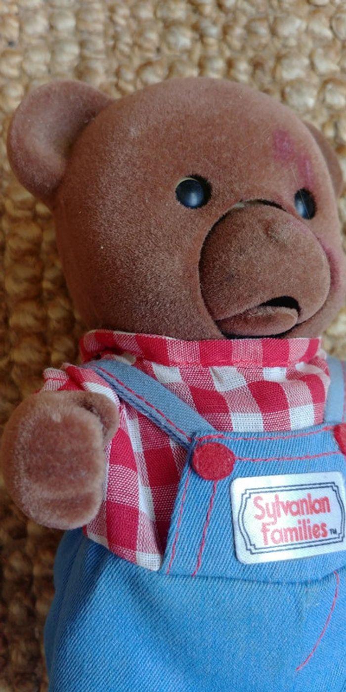 Gros ours Sylvanian Families TOMY vintage "les beaux parleurs" (1985) - photo numéro 1