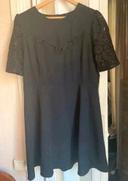 Robe noire Etam t. 44 neuve