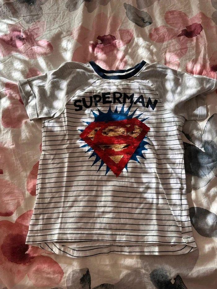 T shirt superman 8 ans