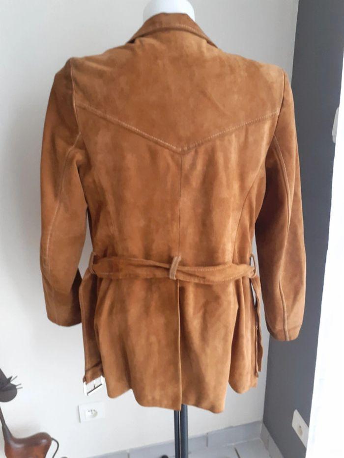 Veste vintage cuir t M out confort vent couvert - photo numéro 5