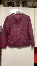 Blouson similicuir Magenta