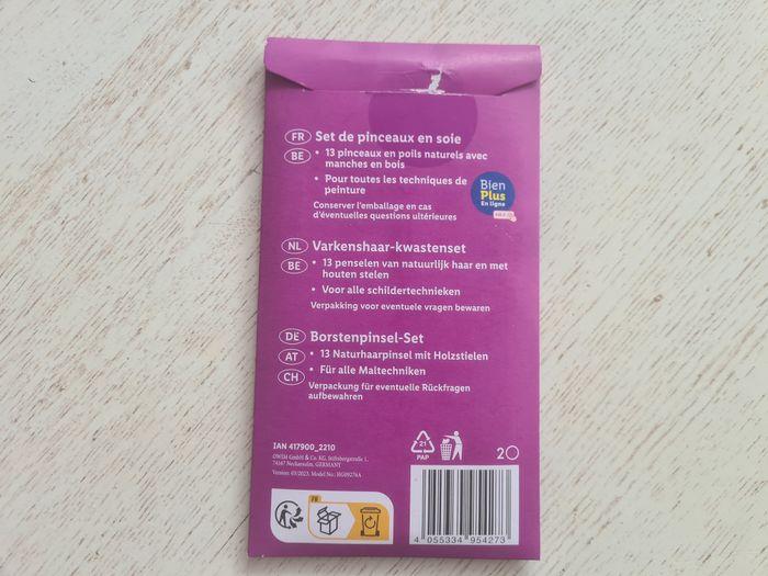 13 pinceaux Crelando NEUF, set de pinceaux en soie, poils naturel, manches en bois, toutes les techn - photo numéro 2