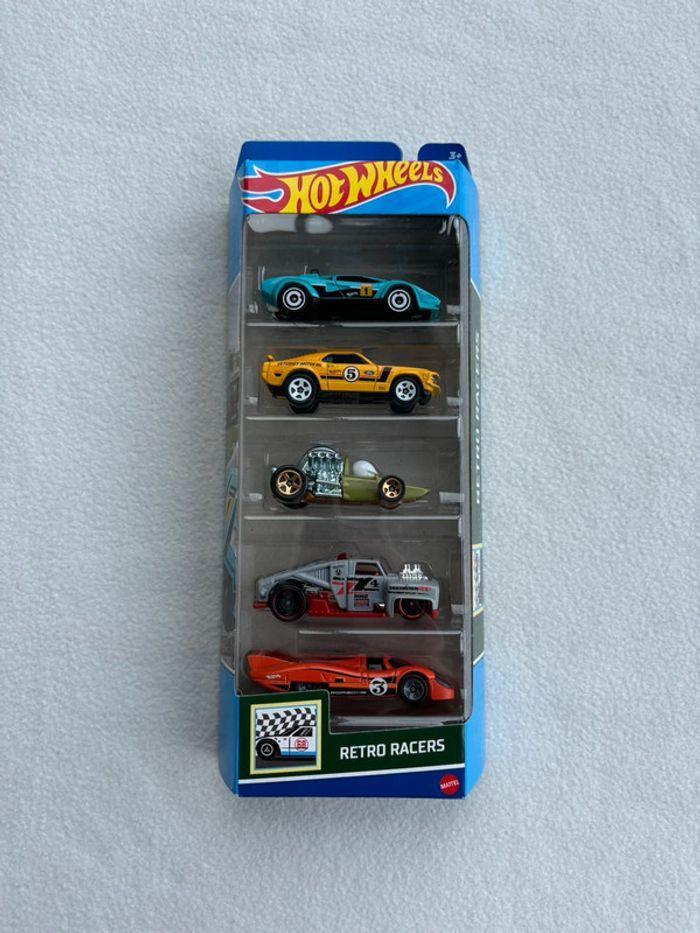 Pack de 5 Hot Wheels Retro Racers - Produit Rare - photo numéro 1