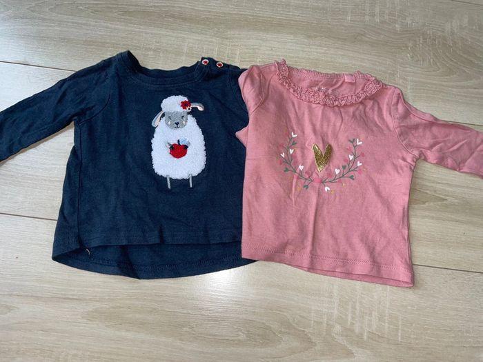 Lot de 2 t-shirts Fashion private compagny 3 mois - photo numéro 1