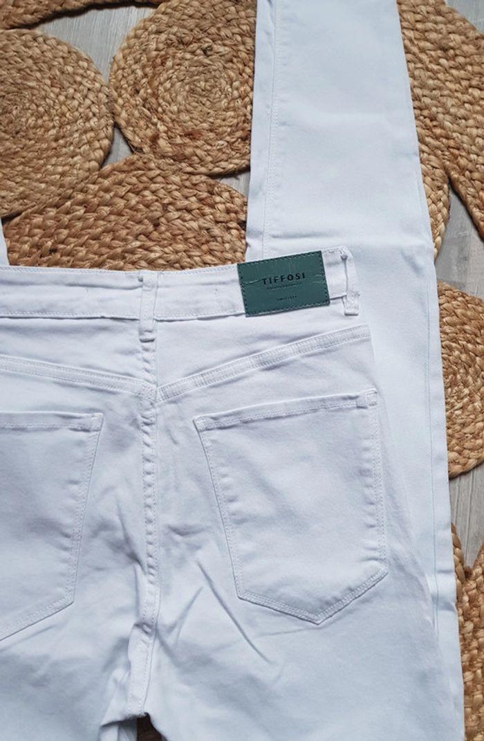 Jean skinny blanc taille haute Tiffosi T34 excellent état - photo numéro 5