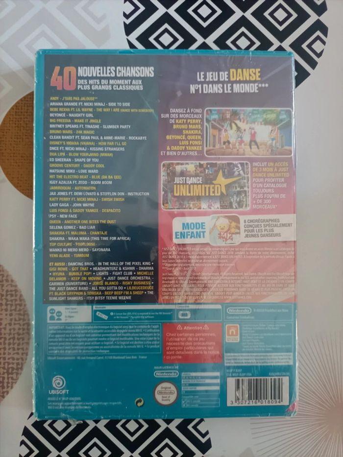 Jeu Wii u just dance 2018 neuf sous blister - photo numéro 2