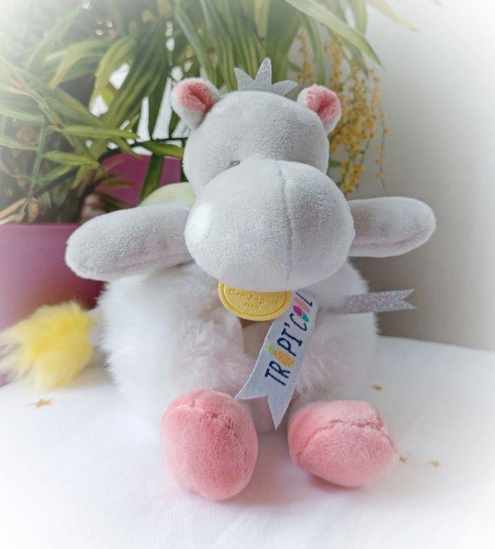 Peluche plush doudou Teddy small a349026 compagnie tropi'cool tropicool hippopotame Hippopotamus - photo numéro 1