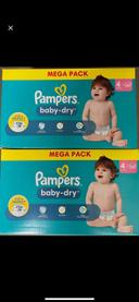 Lot de 2 paquets de couches Pampers taille 4