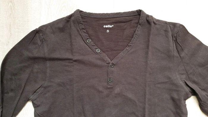 T-shirt col V manches longues Celio* - photo numéro 2