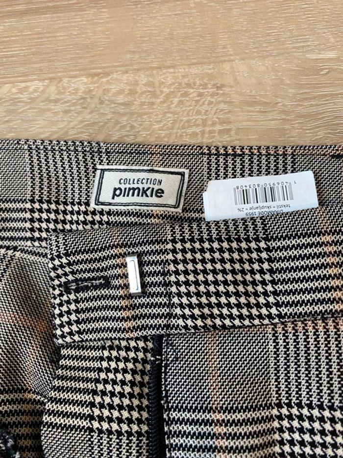 Pantalon chino à carreaux gris et beige Pimkie taille 34 / XS - photo numéro 9