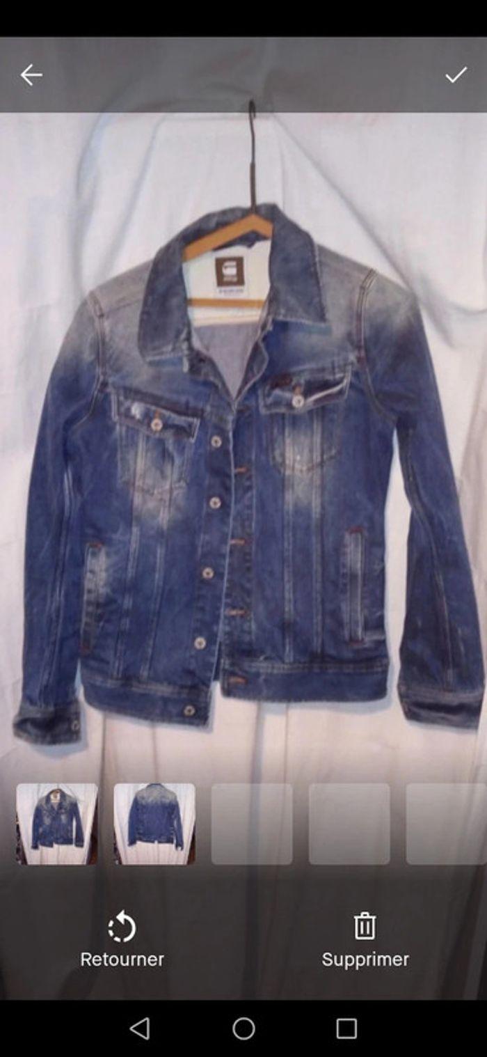 G-STAR Raw Veste homme en jean 3301  Bleu - photo numéro 1