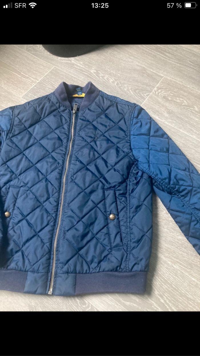 Manteau veste doudoune fine marine  10-12 ans Ralph Lauren  Très bon état - photo numéro 2