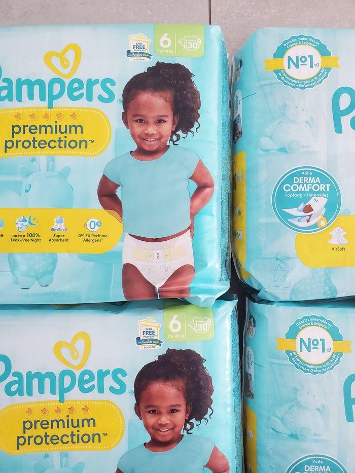 Lot de 4 paquets de couches PAMPERS premium protection taille 6 - photo numéro 2